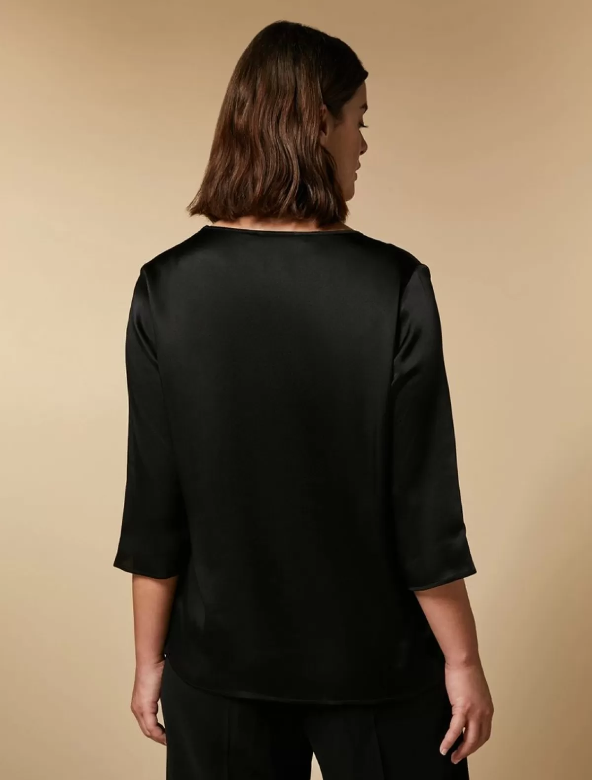 Blouse Carree En Satin<Marina Rinaldi Online