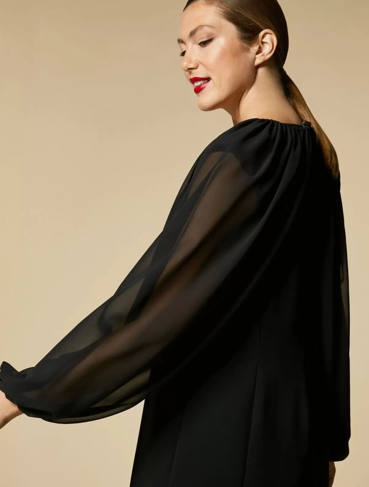 Bolero En Crepe Georgette<Marina Rinaldi Online