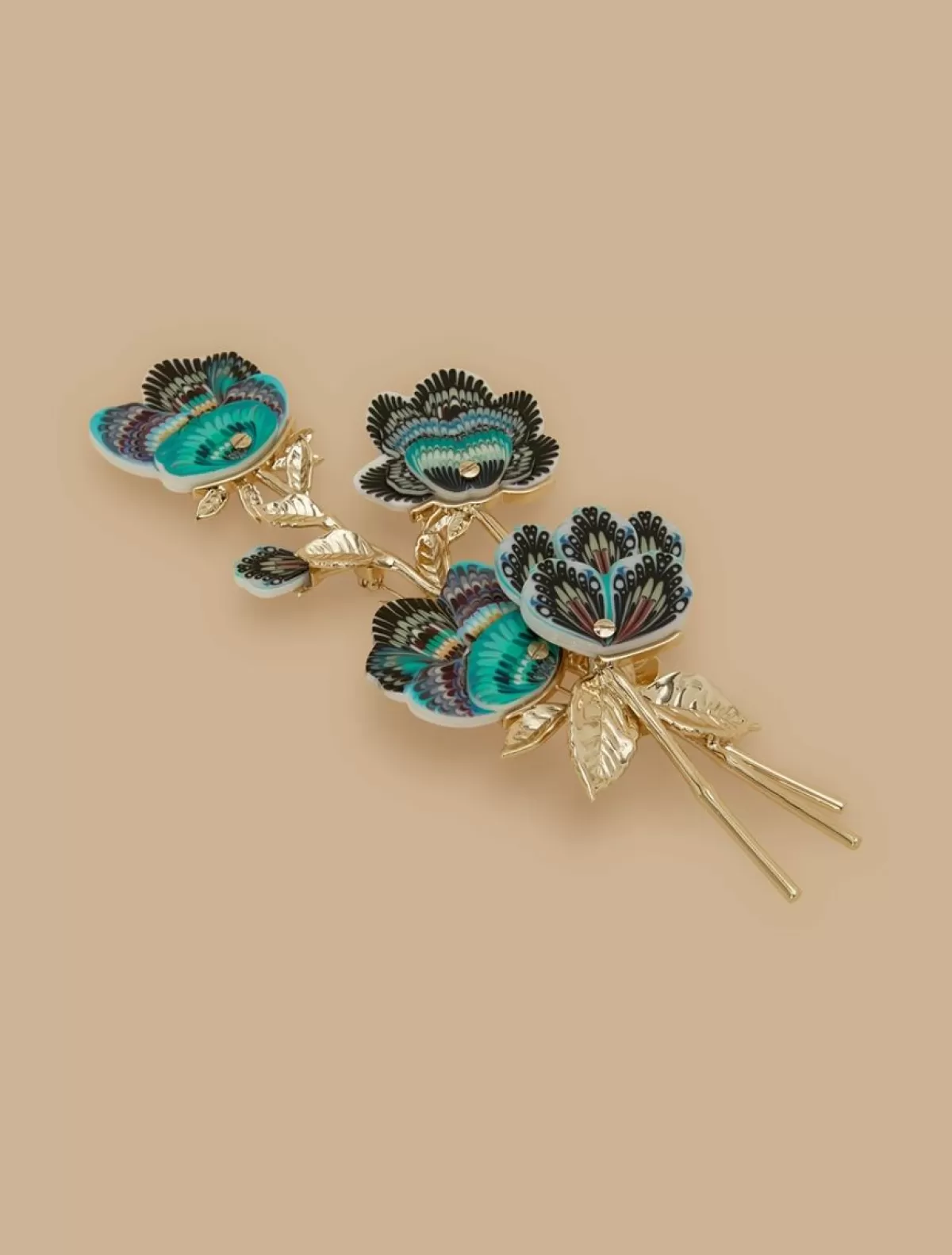 Broche Fleur En Metal<Marina Rinaldi Discount