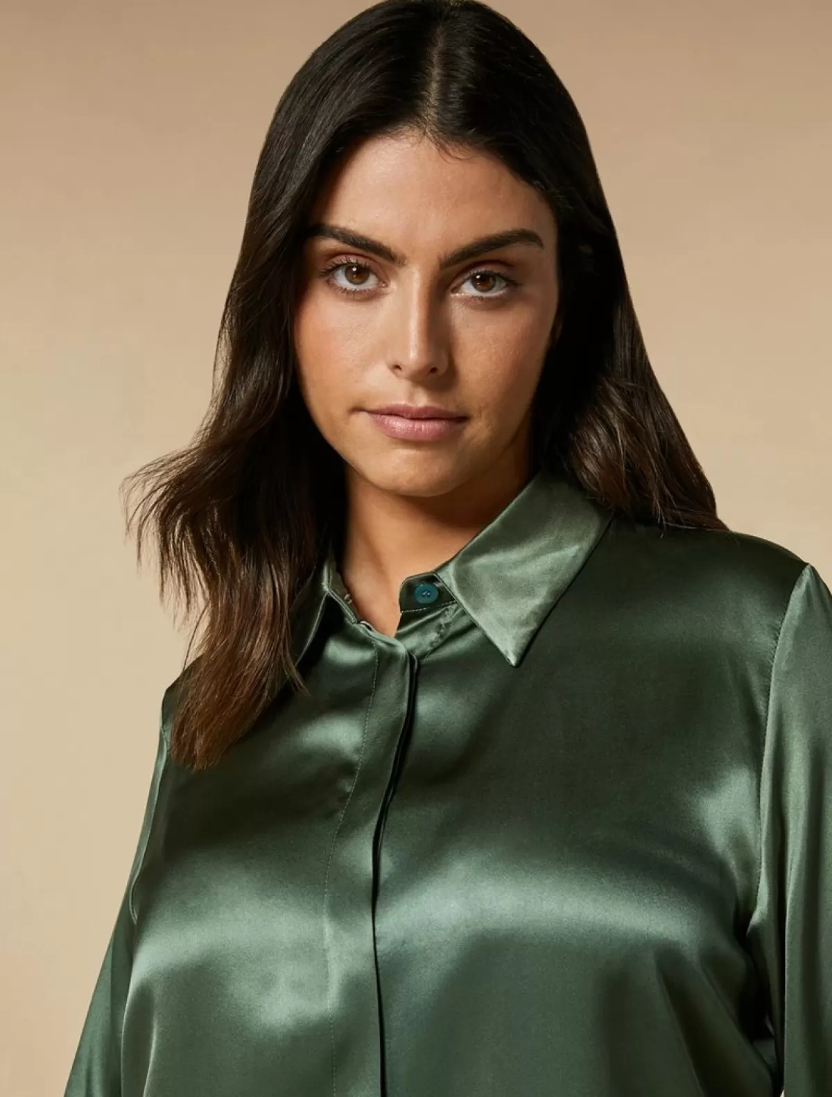 Chemise En Satin De Soie<Marina Rinaldi Flash Sale