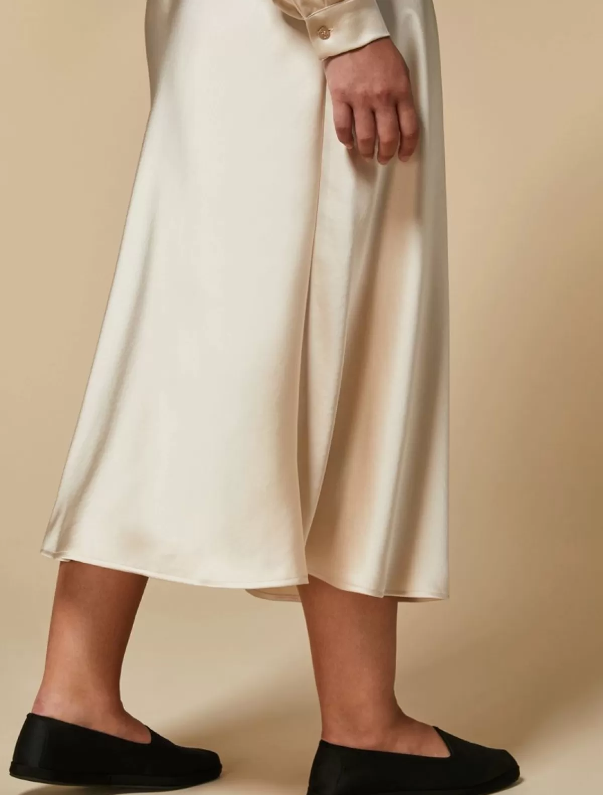 Jupe Midi En Satin<Marina Rinaldi Clearance