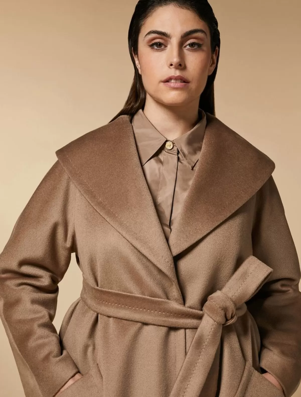 Manteau En Drap De Pure Laine<Marina Rinaldi Hot