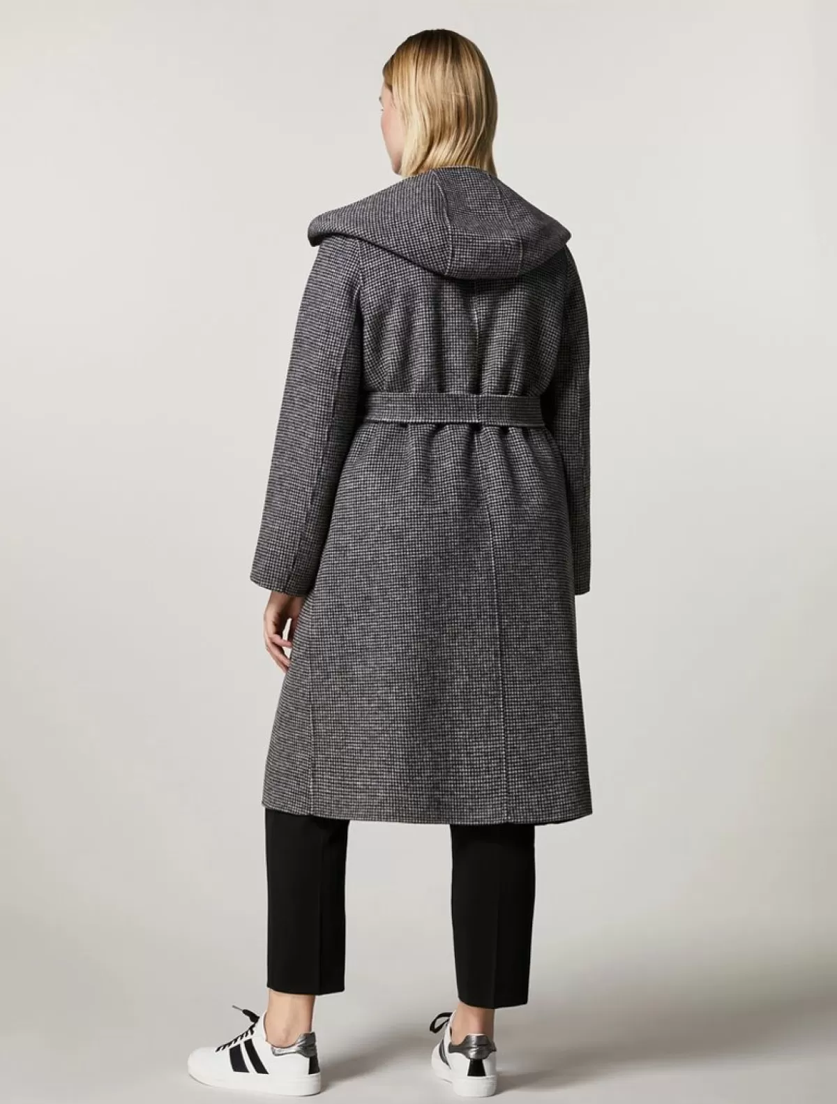 Manteau En Tissu Double Face En Laine Melangee<Marina Rinaldi Cheap