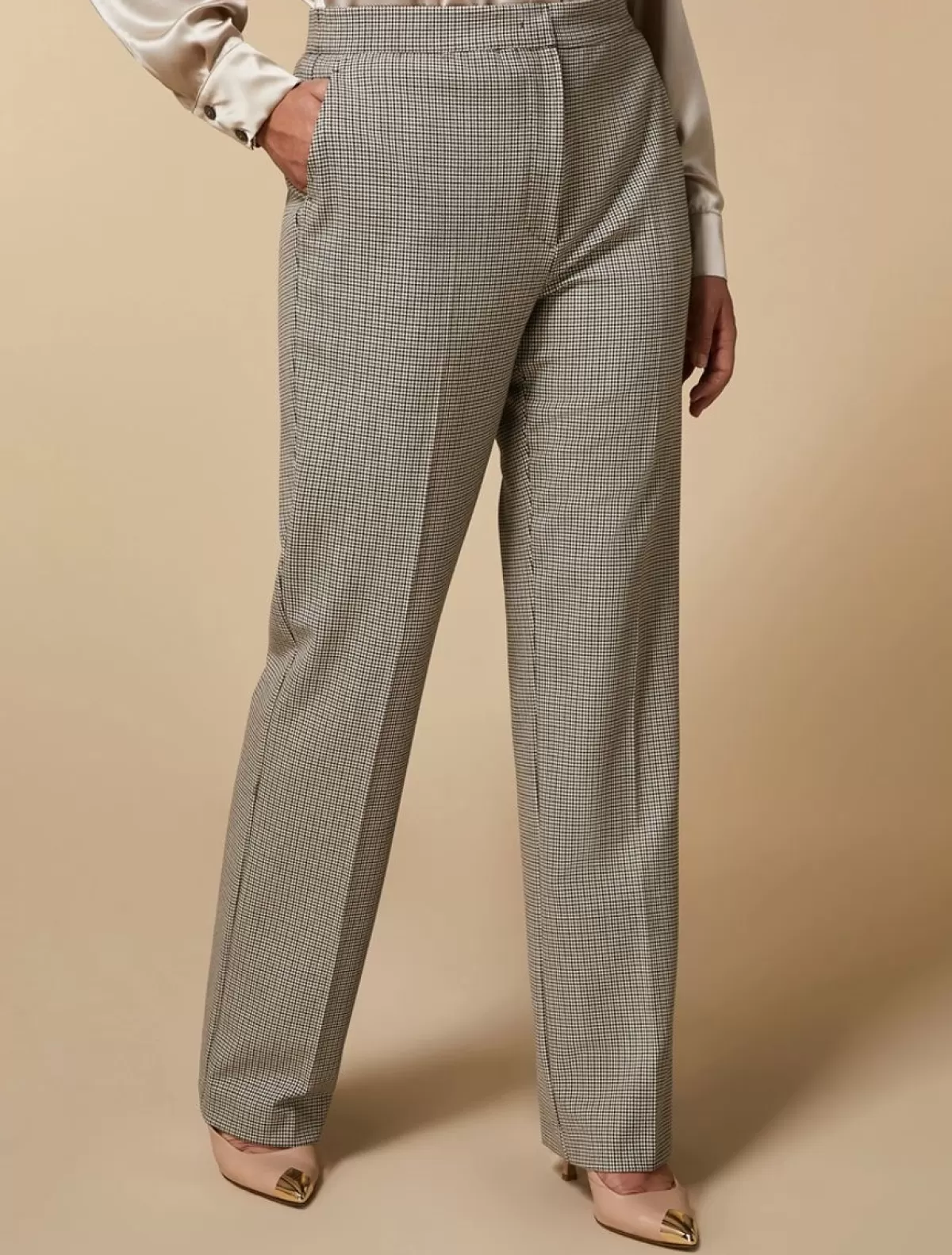 Pantalon A Motif A Carreaux<Marina Rinaldi Hot