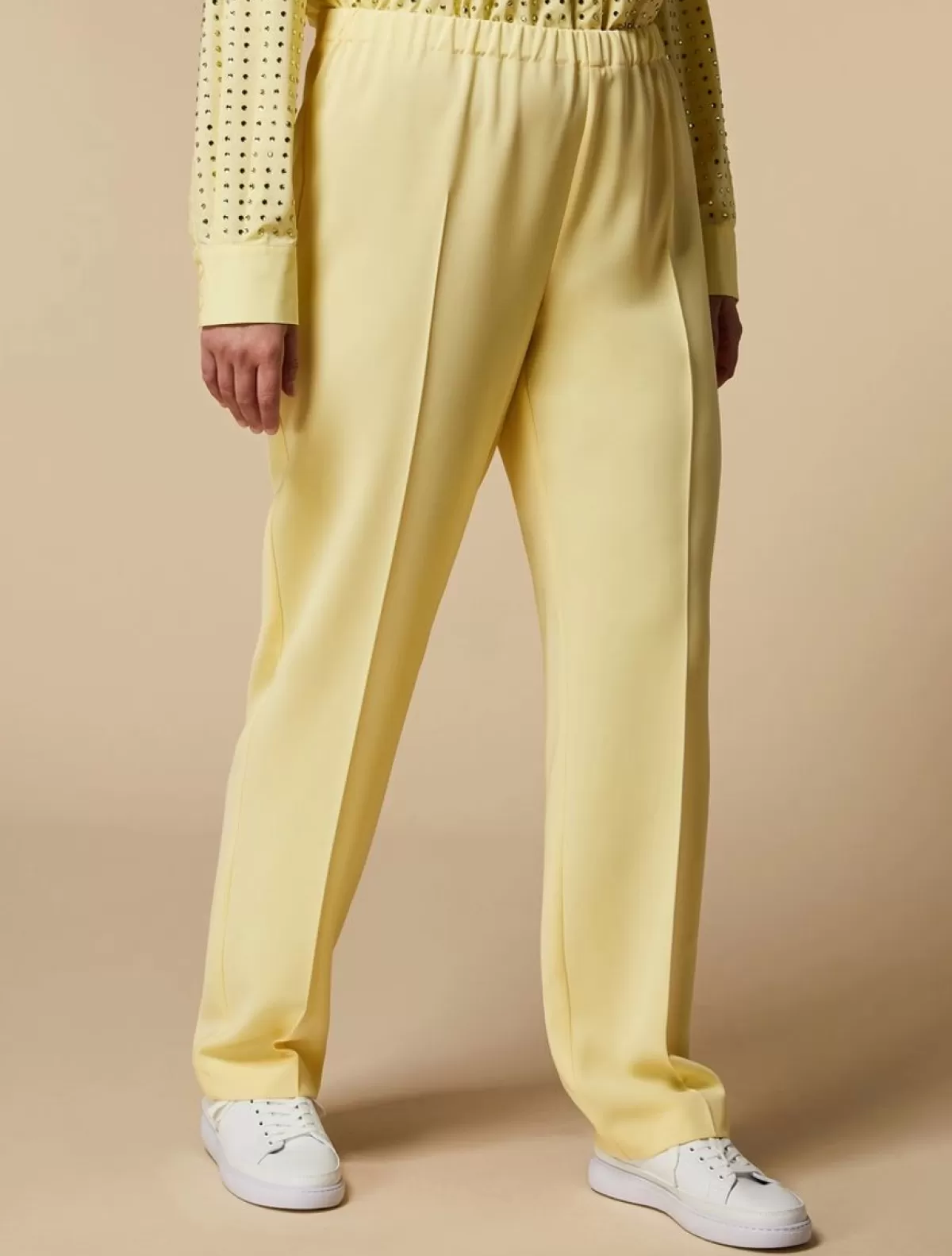 Pantalon Classique En Cady De Triacetate<Marina Rinaldi Best Sale