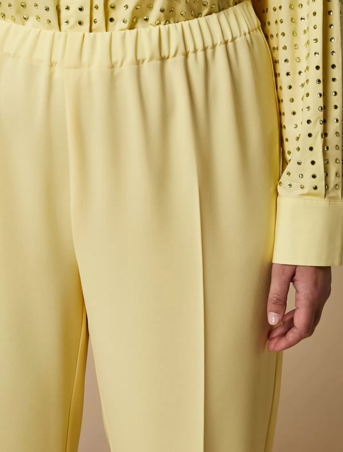 Pantalon Classique En Cady De Triacetate<Marina Rinaldi Outlet