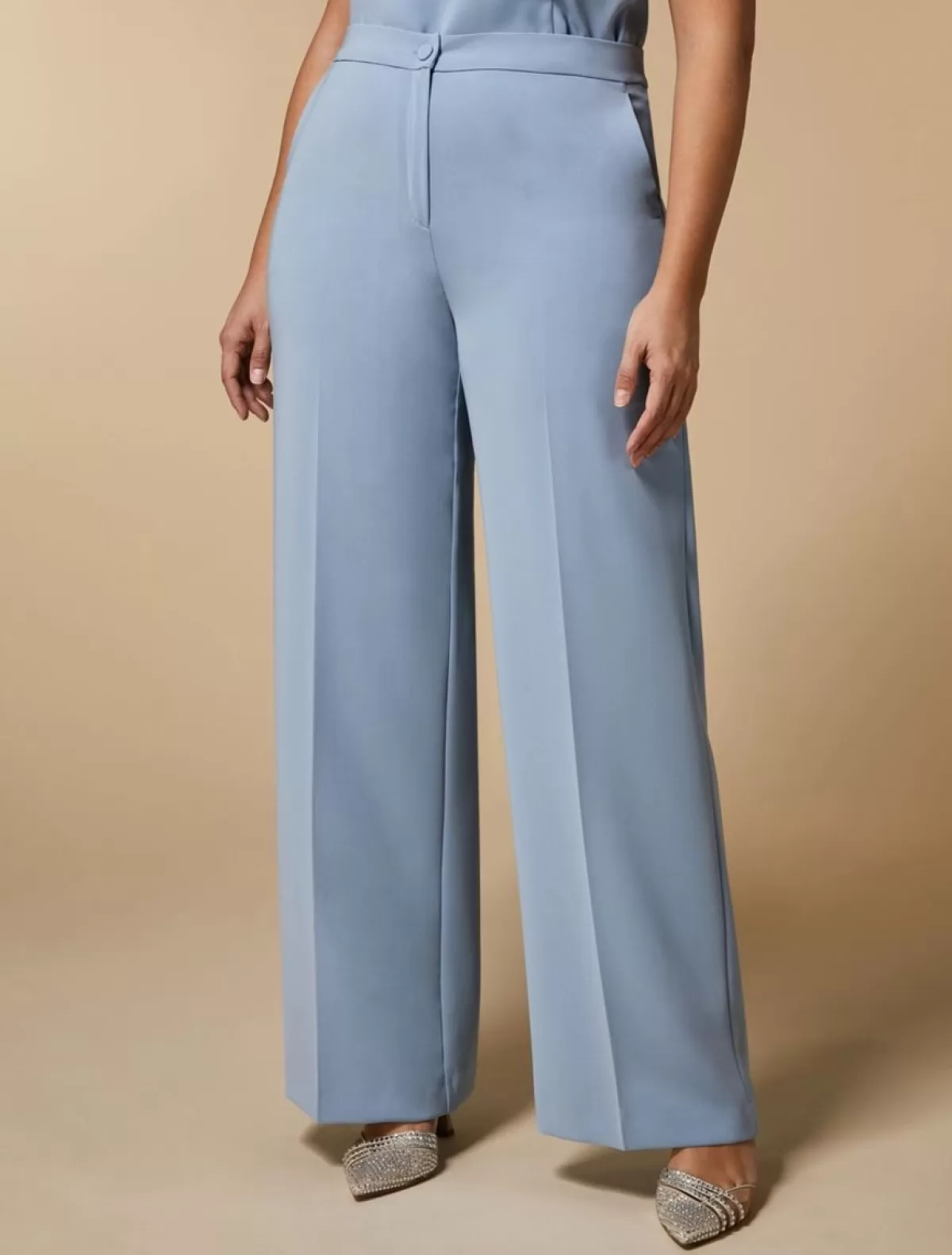 Pantalon Droit En Triacetate<Marina Rinaldi Online