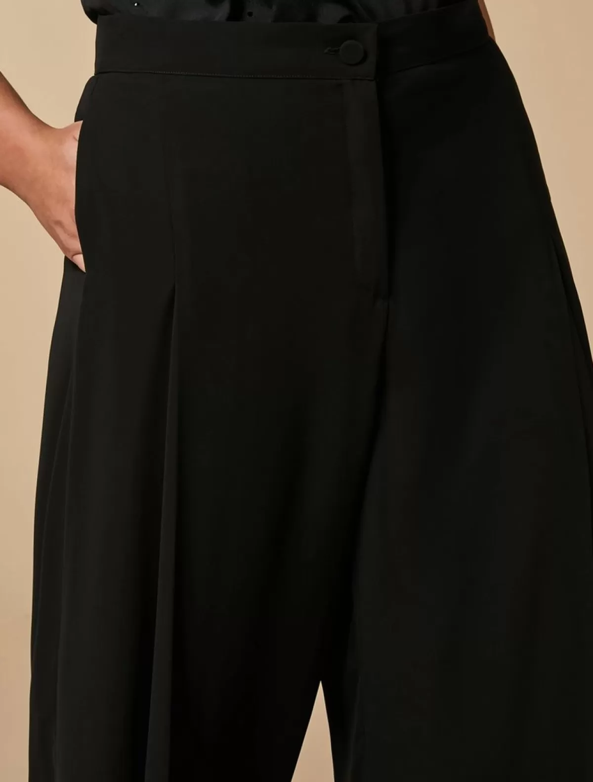 Pantalon En Crepe Georgette<Marina Rinaldi Sale