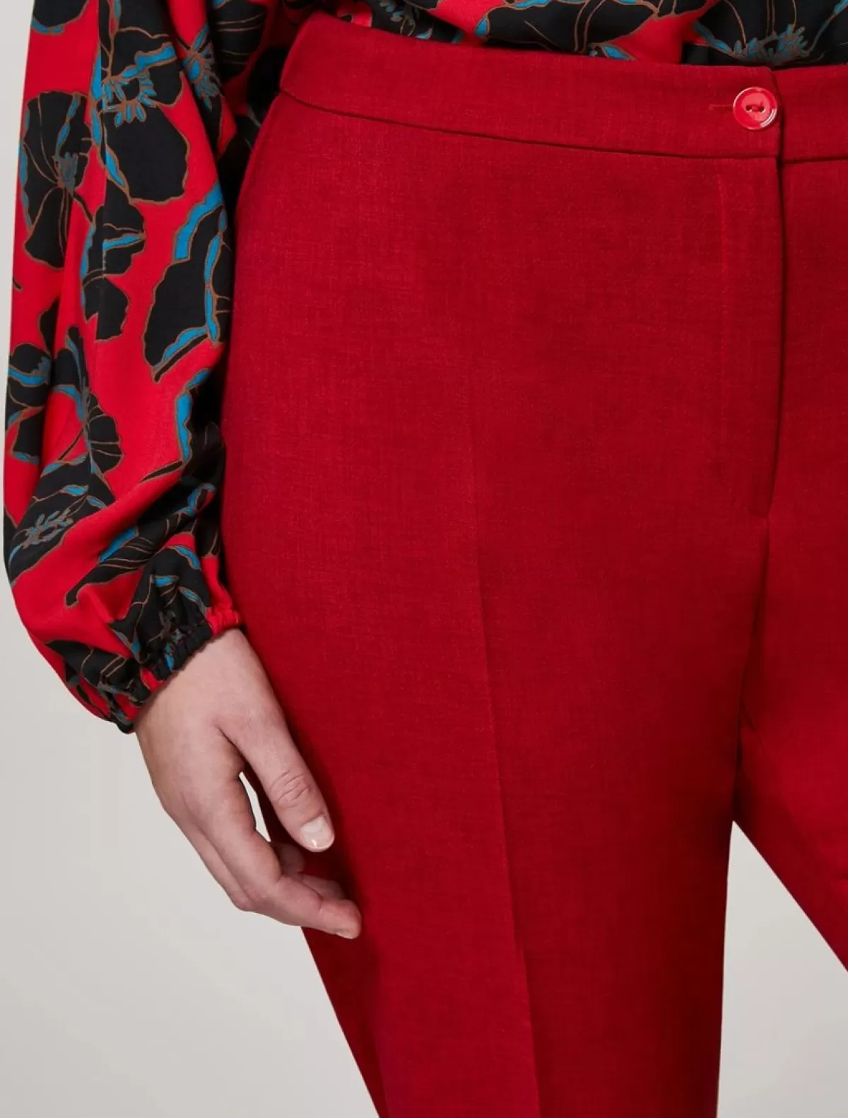 Pantalon En Double Toile<Marina Rinaldi Clearance