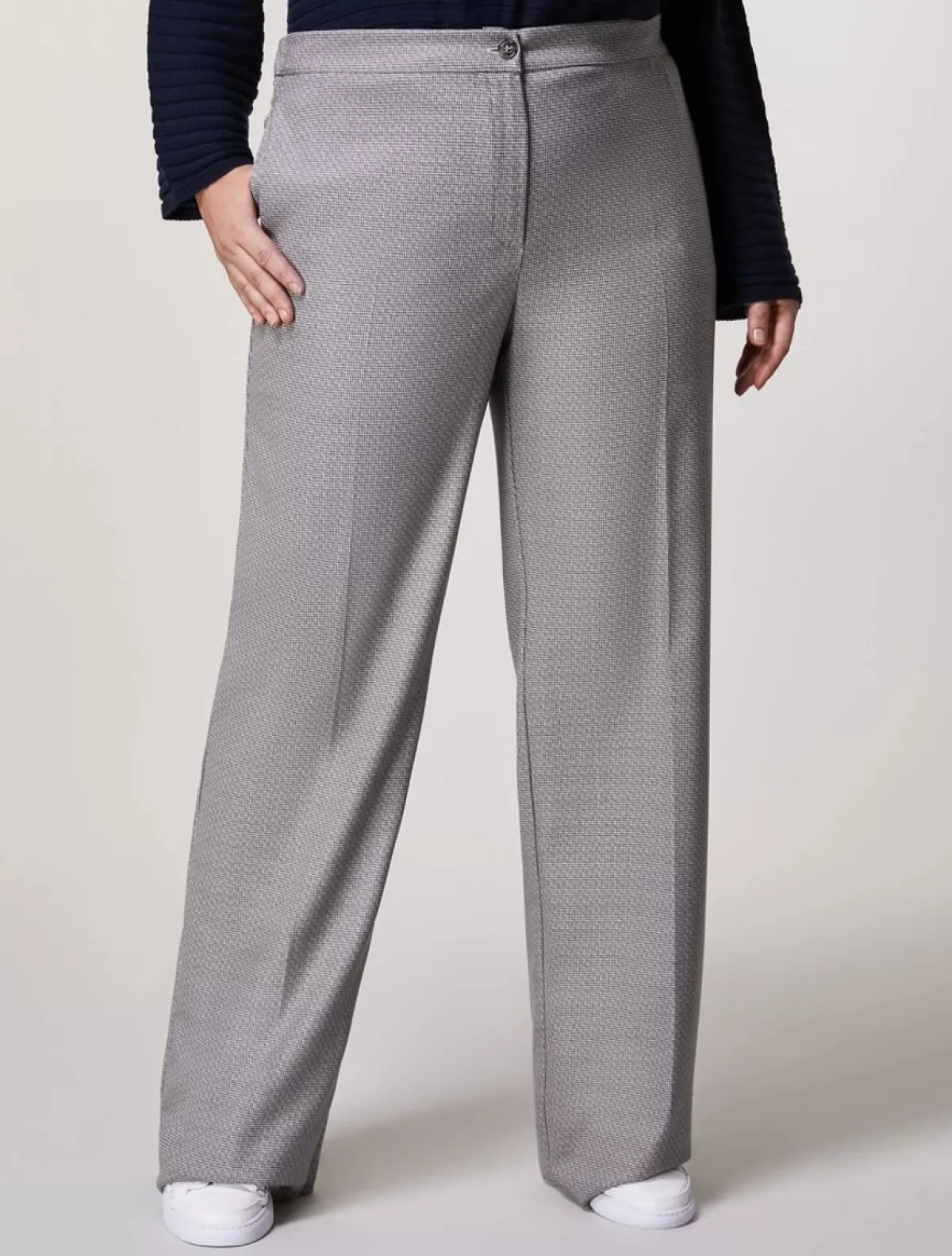 Pantalon En Flanelle Teinte En Fil<Marina Rinaldi Flash Sale