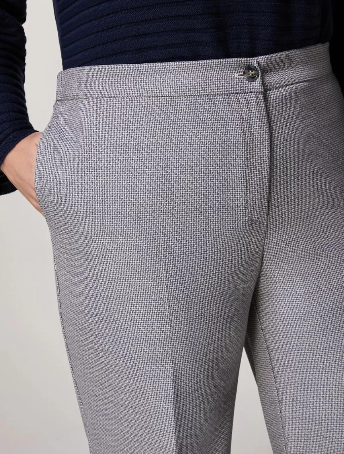 Pantalon En Flanelle Teinte En Fil<Marina Rinaldi Flash Sale