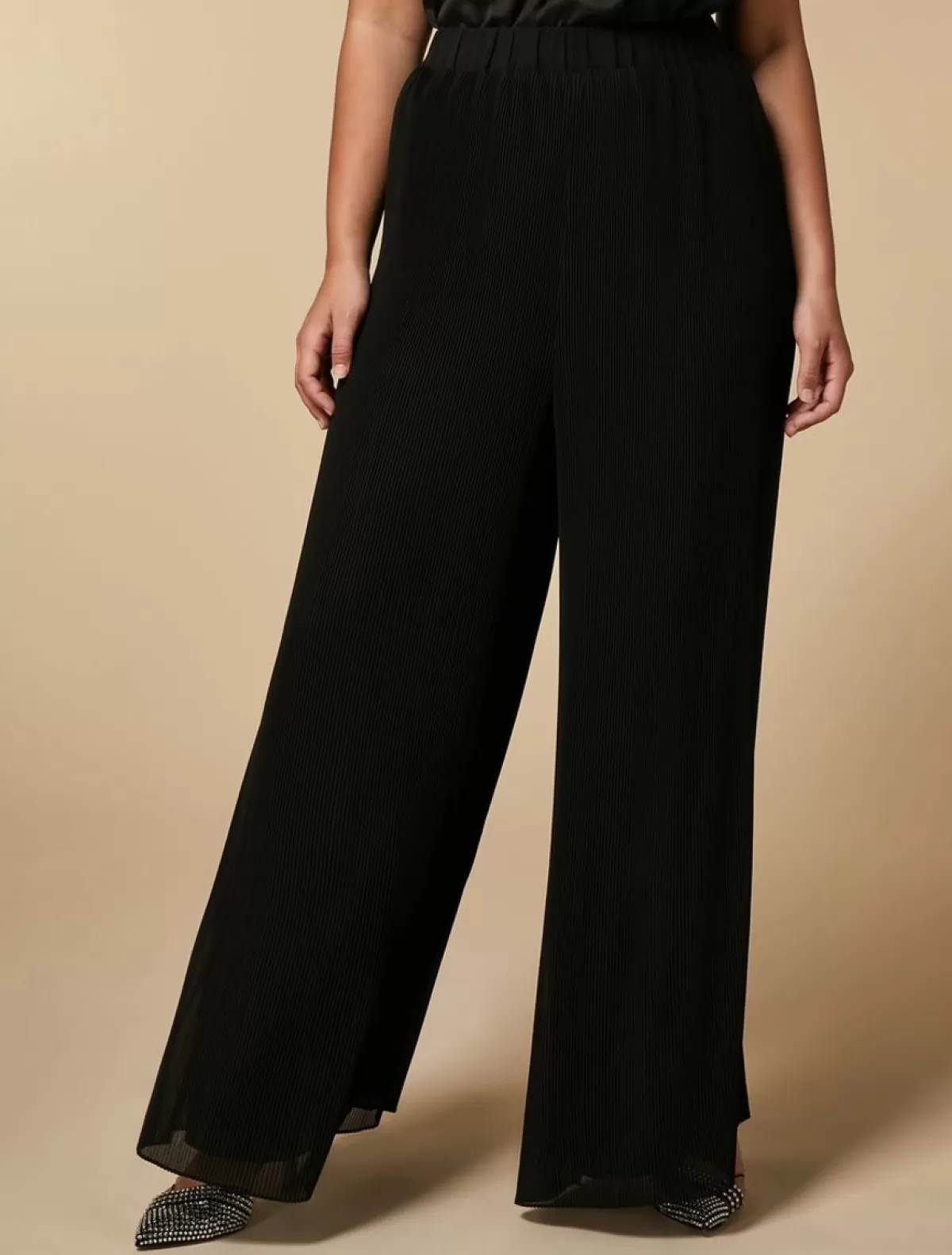 Pantalon En Georgette Plissee<Marina Rinaldi Best