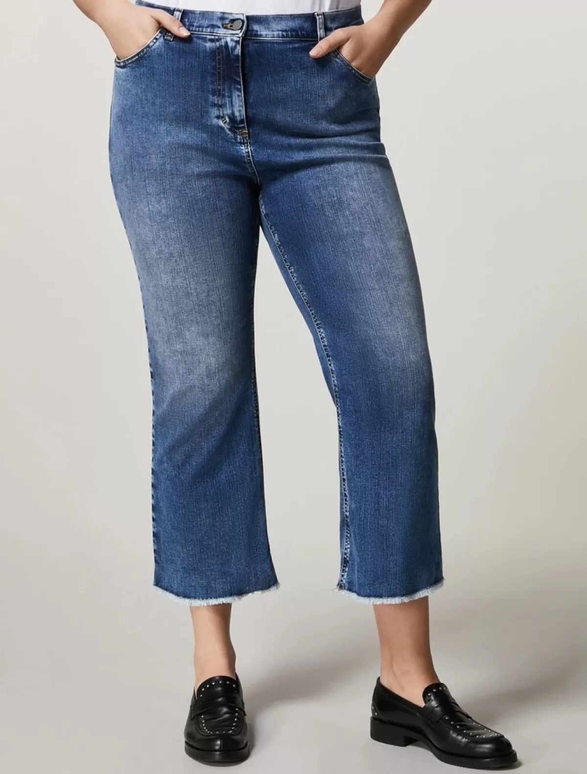 Pantalon En Jean Stretch<Marina Rinaldi Best Sale