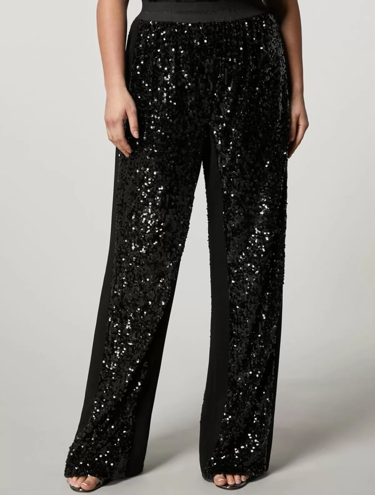 Pantalon En Jersey A Sequins<Marina Rinaldi Cheap