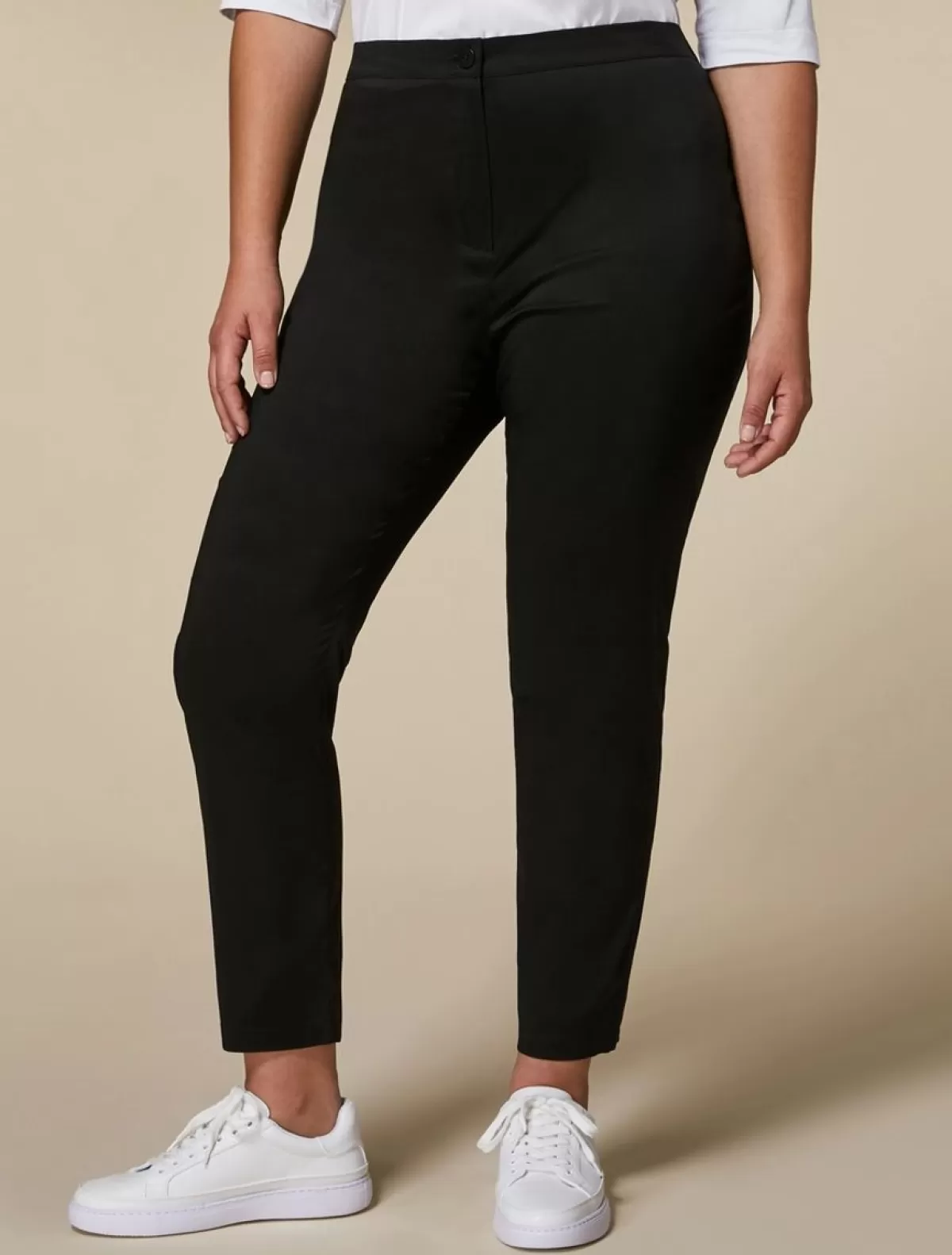 Pantalon En Popeline De Coton<Marina Rinaldi Shop