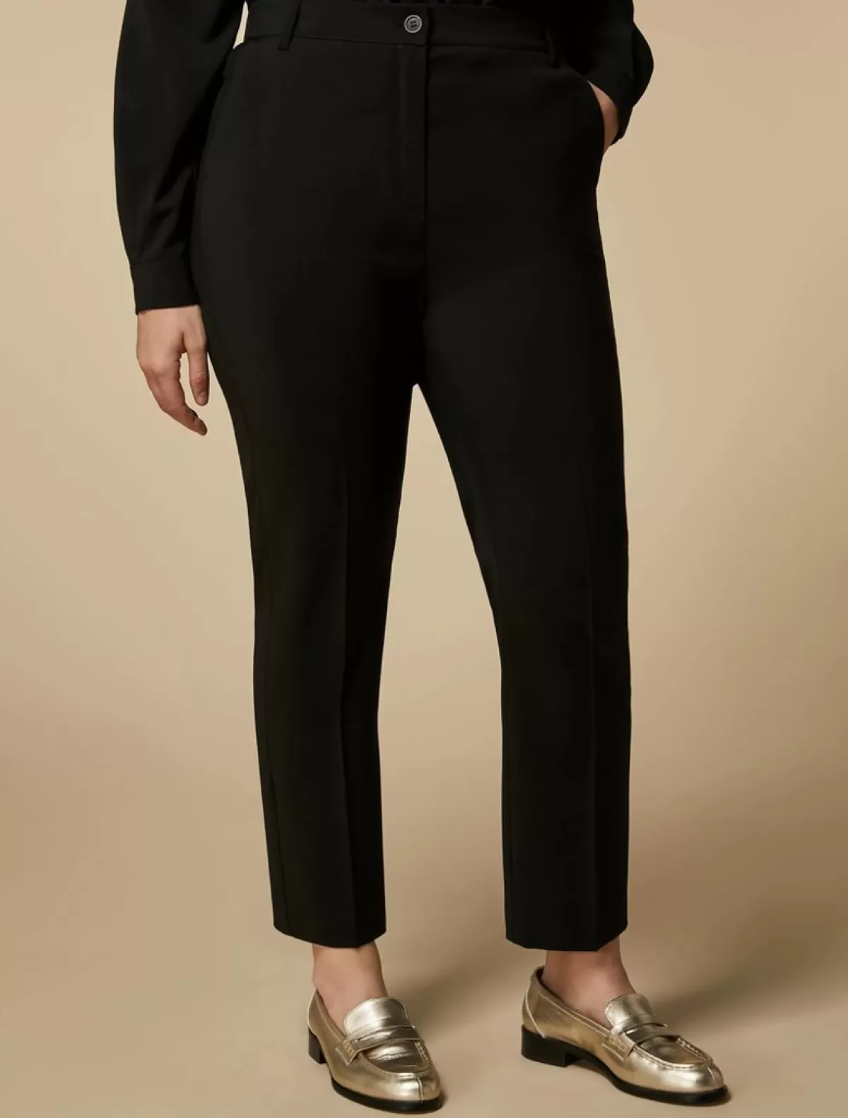 Pantalon En Pur Drap De Laine<Marina Rinaldi Clearance