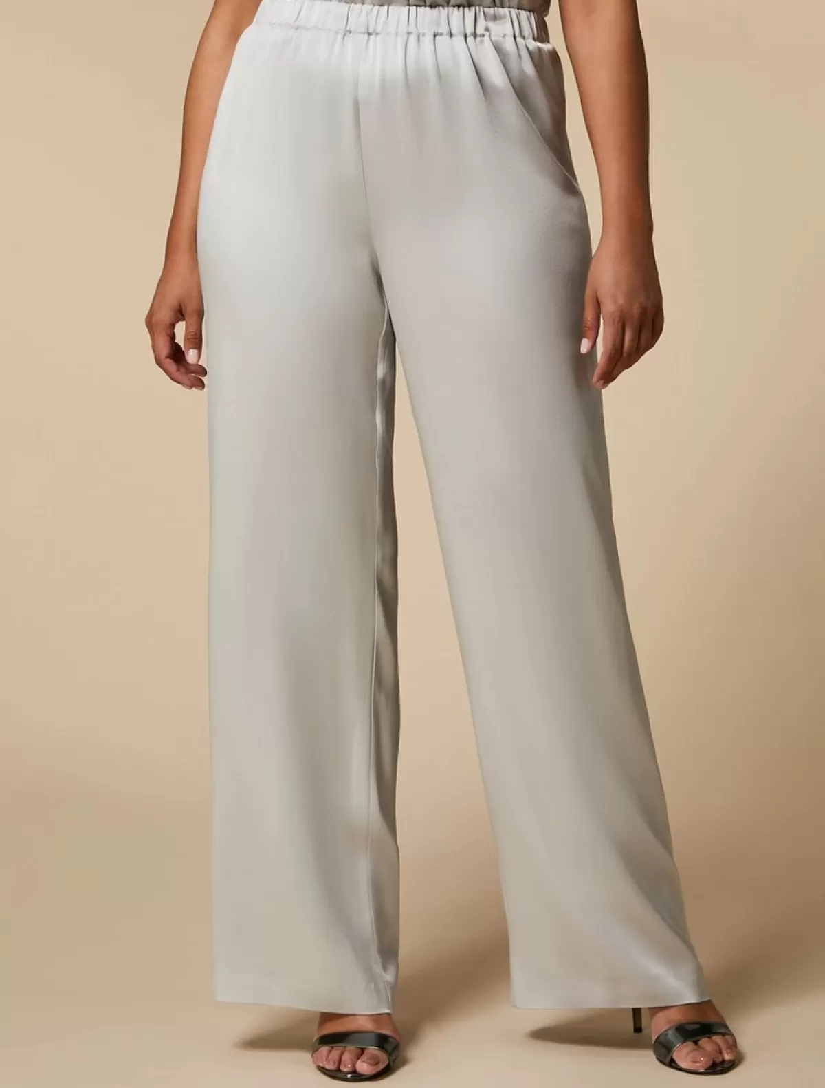 Pantalon En Satin D'Envers<Marina Rinaldi New