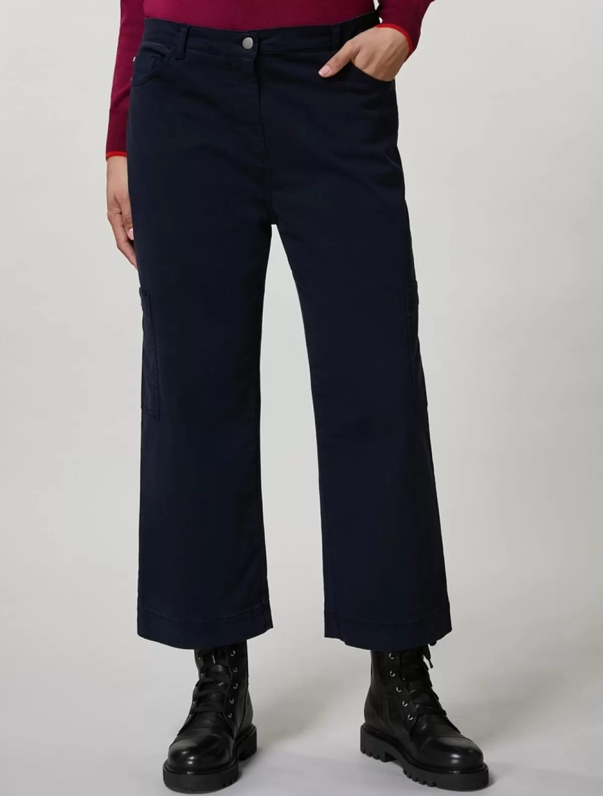 Pantalon En Satin Stretch<Marina Rinaldi Hot