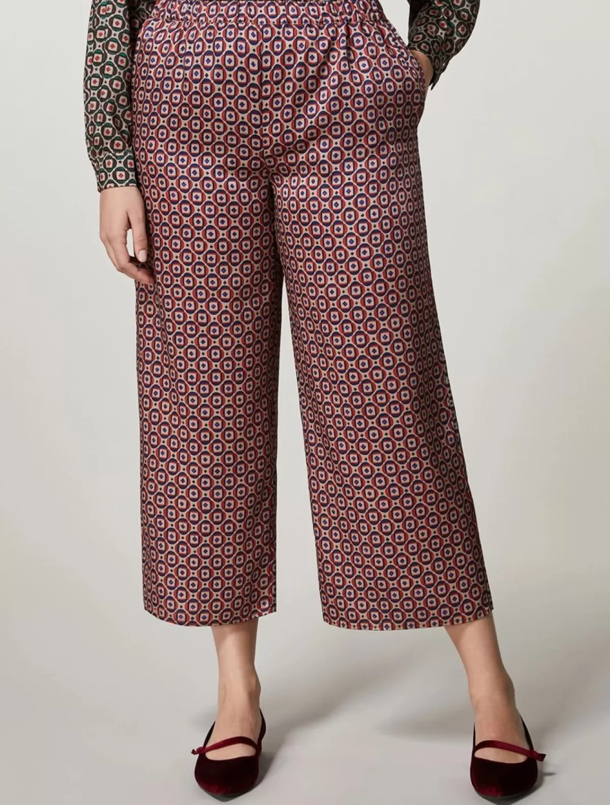 Pantalon En Serge Imprime<Marina Rinaldi Flash Sale