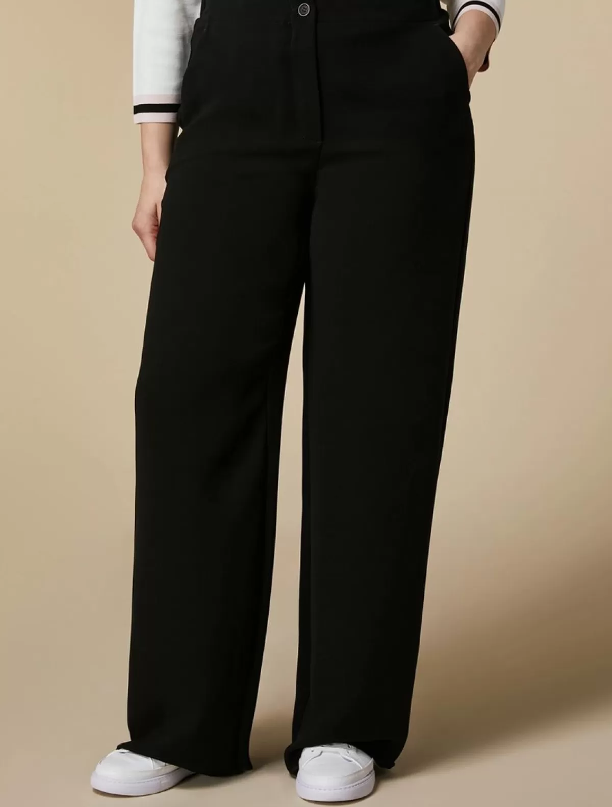 Pantalon En Tissu Fluide<Marina Rinaldi Best Sale