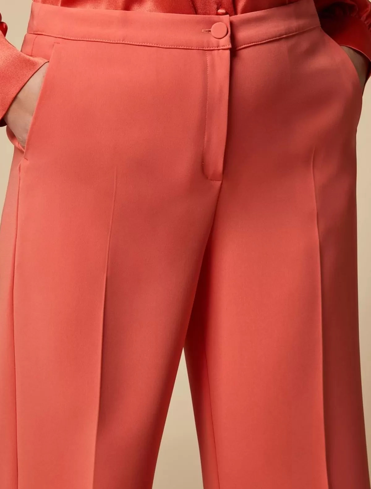 Pantalon En Triacetate<Marina Rinaldi Best Sale