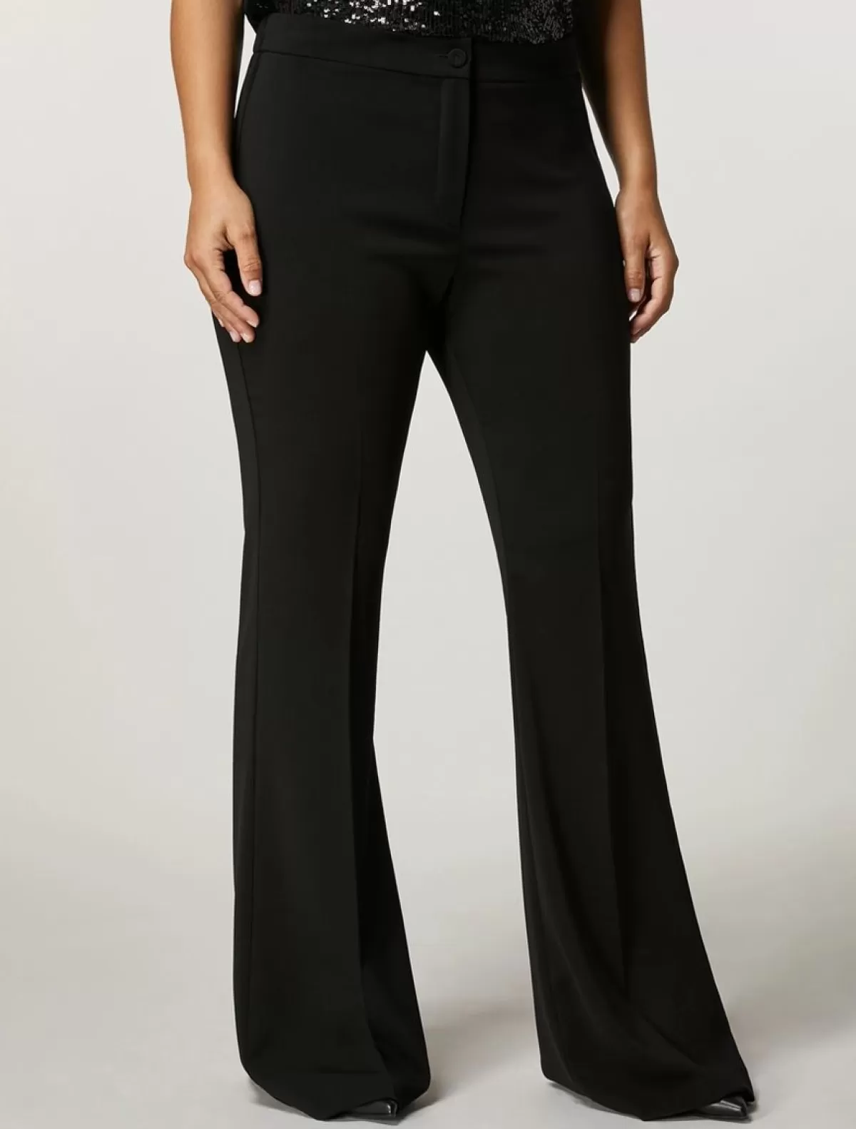 Pantalon Fluide En Tissu Stretch<Marina Rinaldi Sale