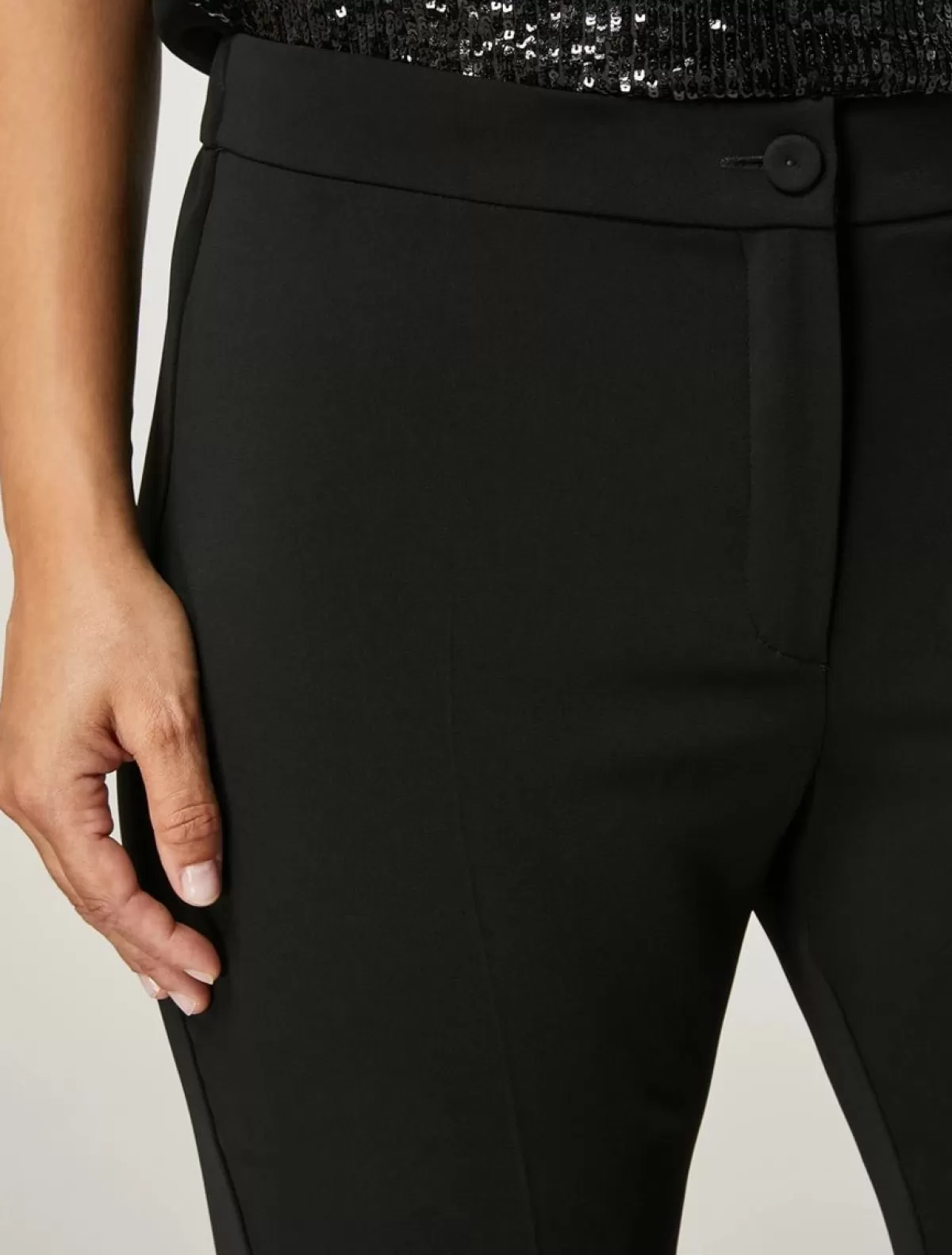 Pantalon Fluide En Tissu Stretch<Marina Rinaldi Sale