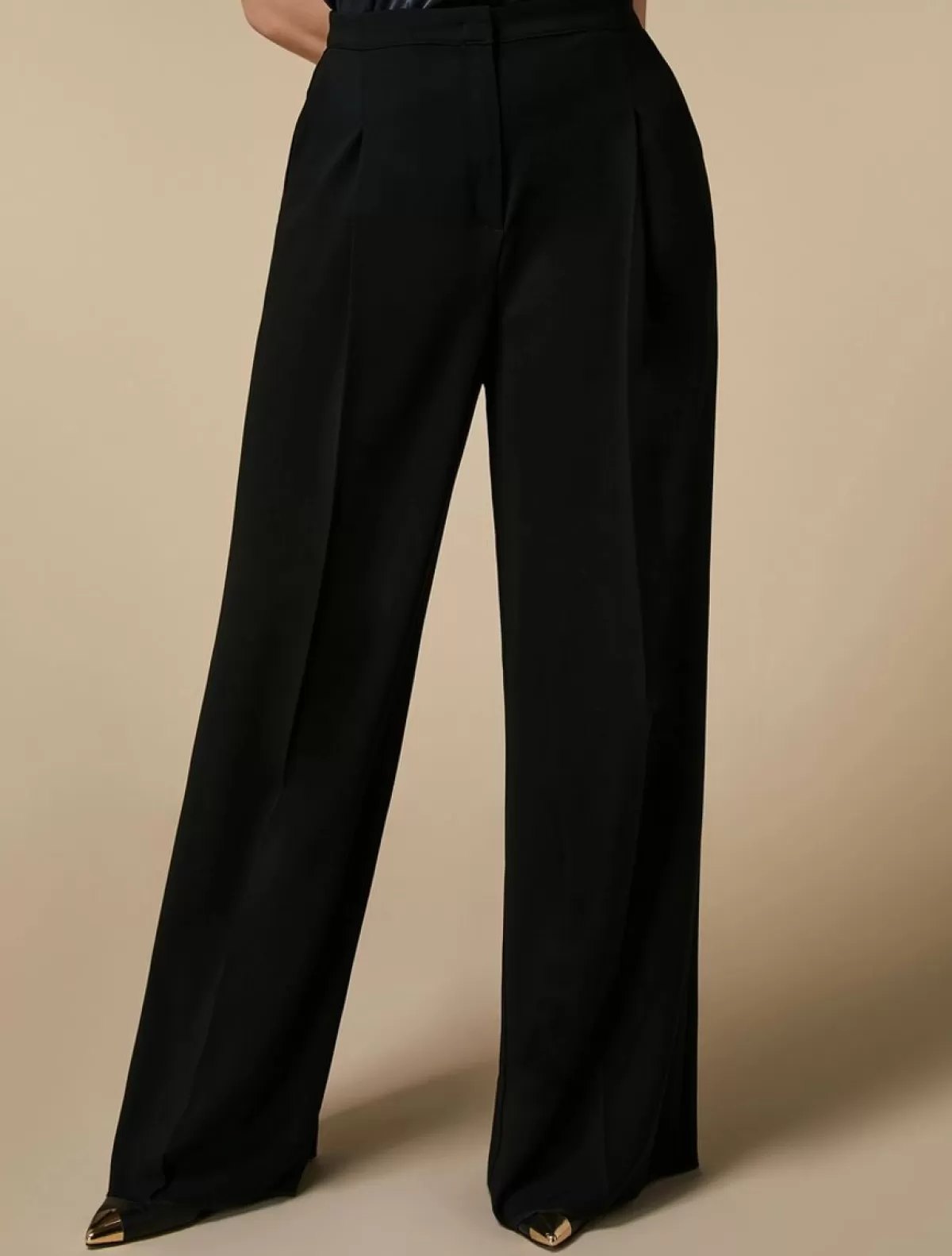 Pantalon Palazzo En Triacetate<Marina Rinaldi Cheap