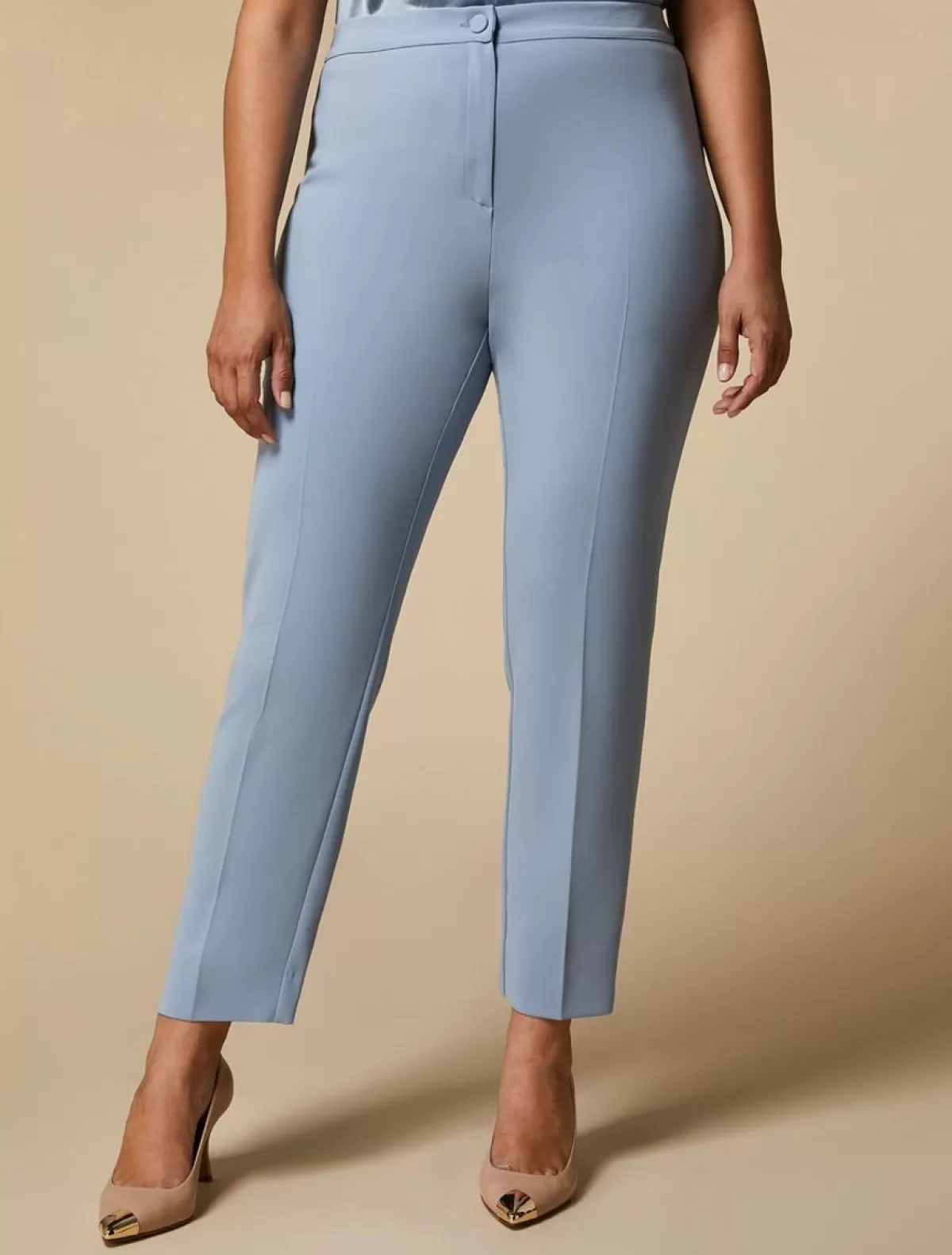 Pantalon Slim En Triacetate<Marina Rinaldi Cheap