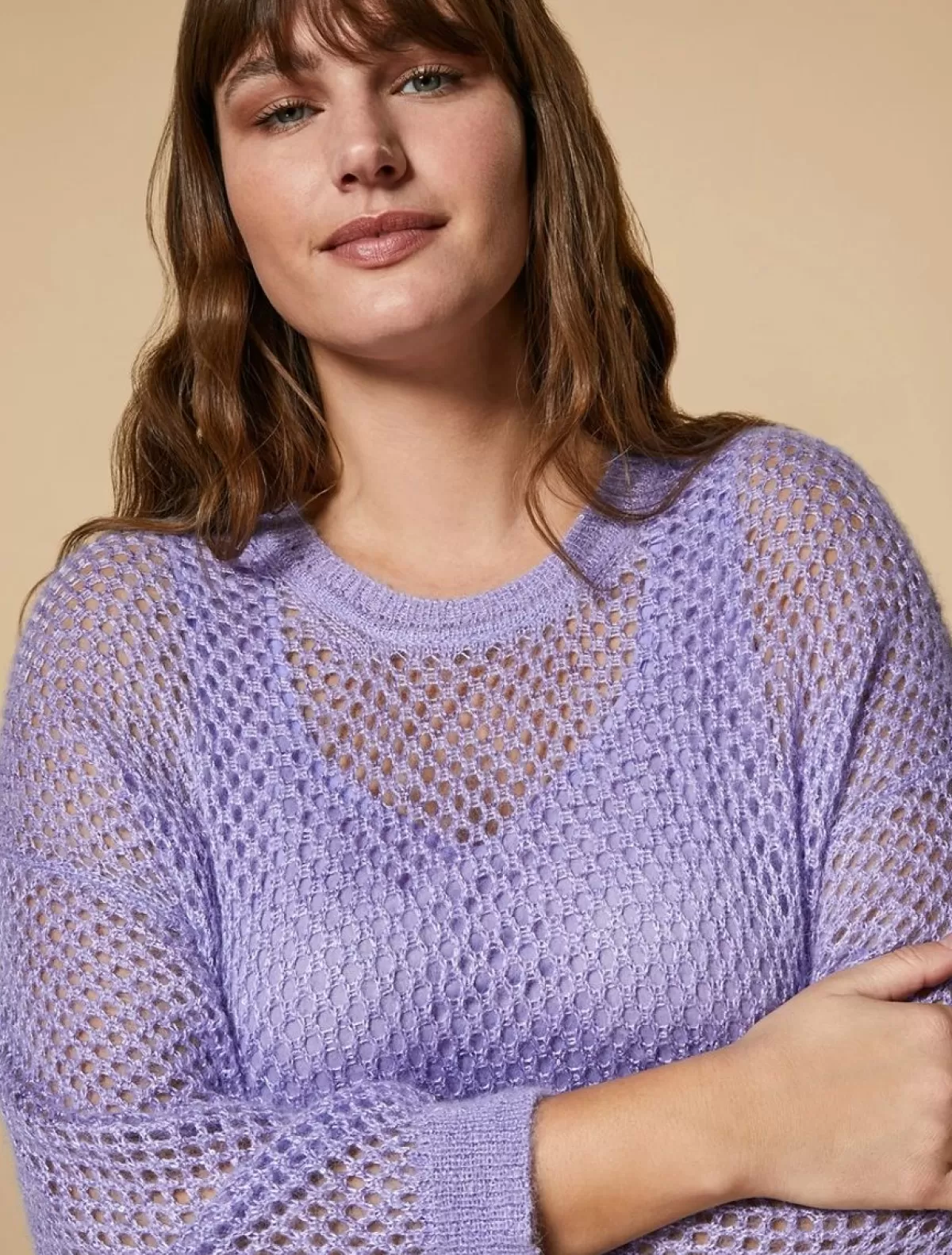 Pull En Alpaga Melange<Marina Rinaldi Online