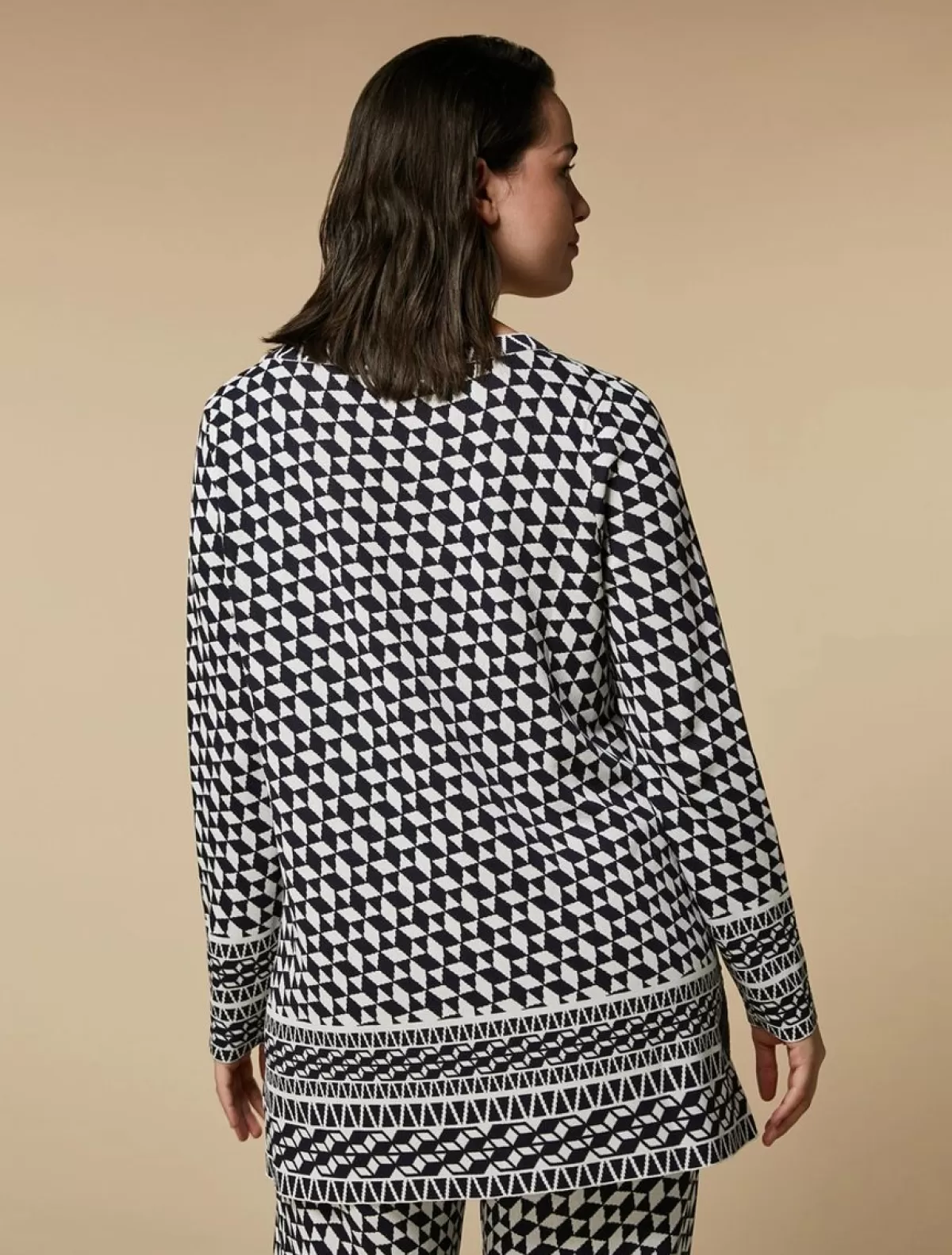 Pull En Viscose Jacquard<Marina Rinaldi Cheap