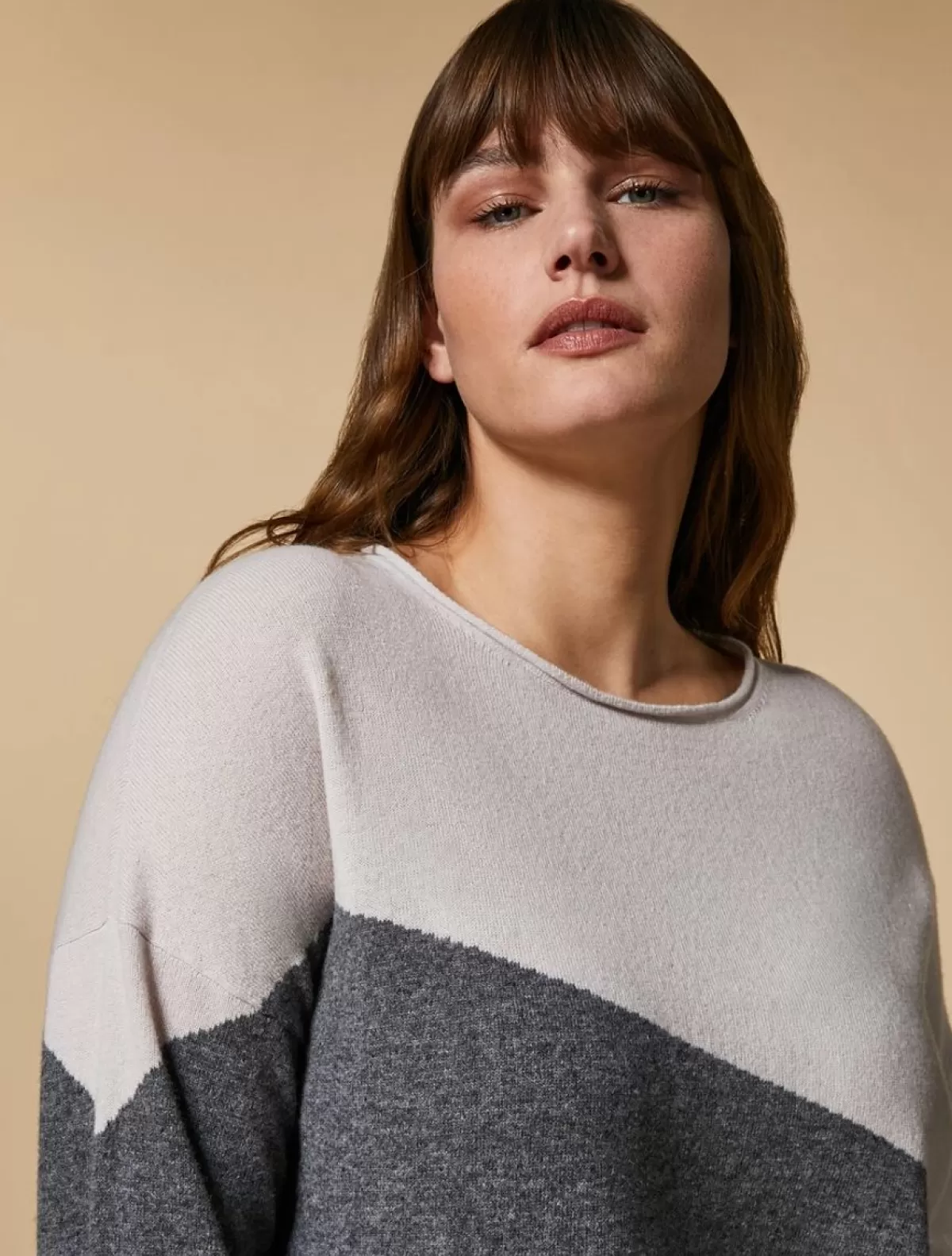 Pull Sans Couture En Laine Et Cachemire<Marina Rinaldi Outlet