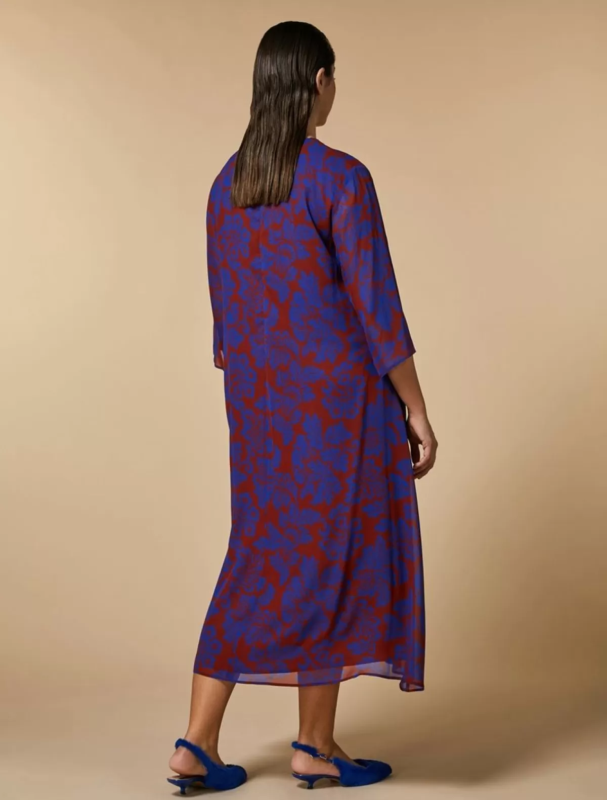 Robe En Georgette Imprimee<Marina Rinaldi Cheap