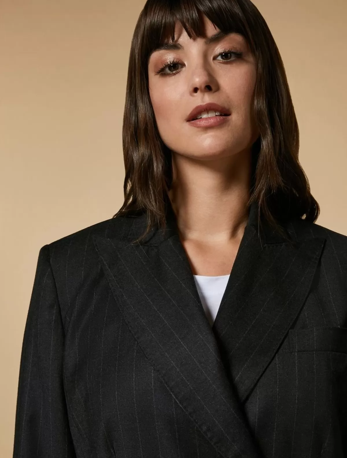 Veste Blazer En Flanelle<Marina Rinaldi Cheap